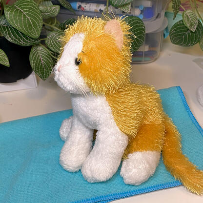 Webkinz Gold and White Cat